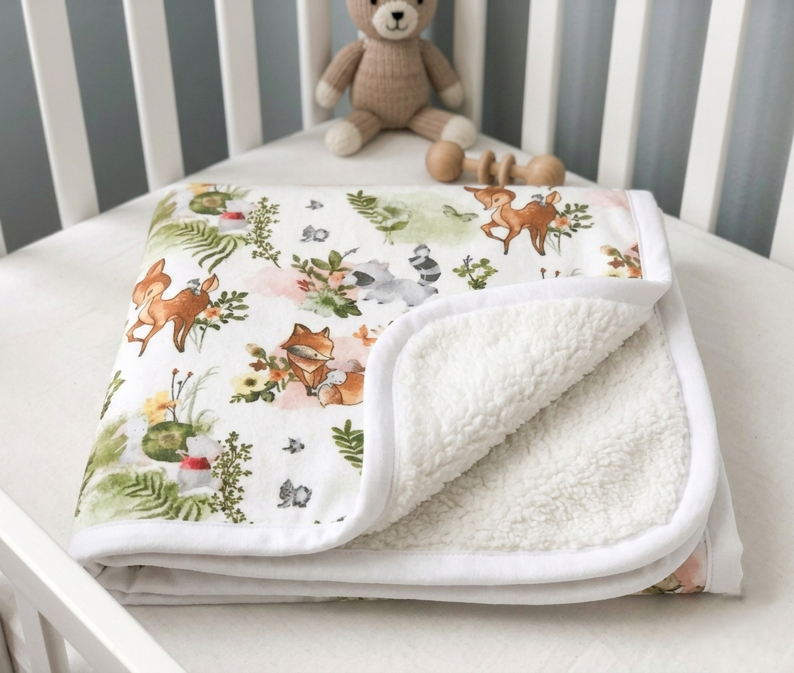 Flannel Fabric Nature Baby Floral Springs Creative