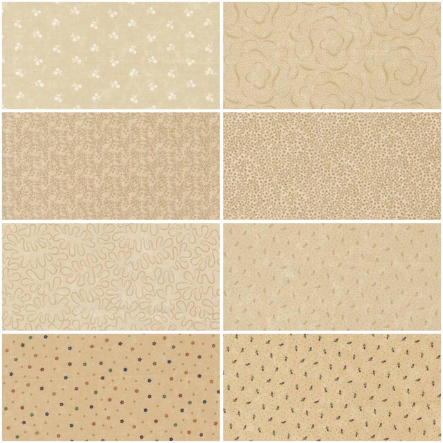 Fat Quarter Bundle Moda Kansas Troubles Cream Background