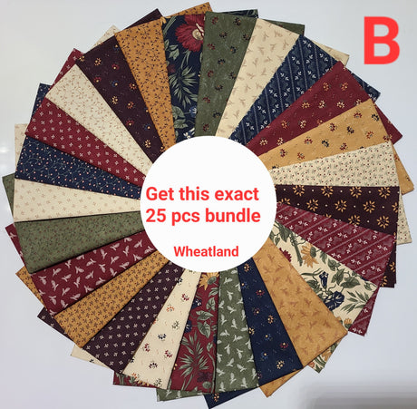 Fat Quarter Bundle Kansas Troubles by Moda Floral Quilting Cotton Pre-Cut