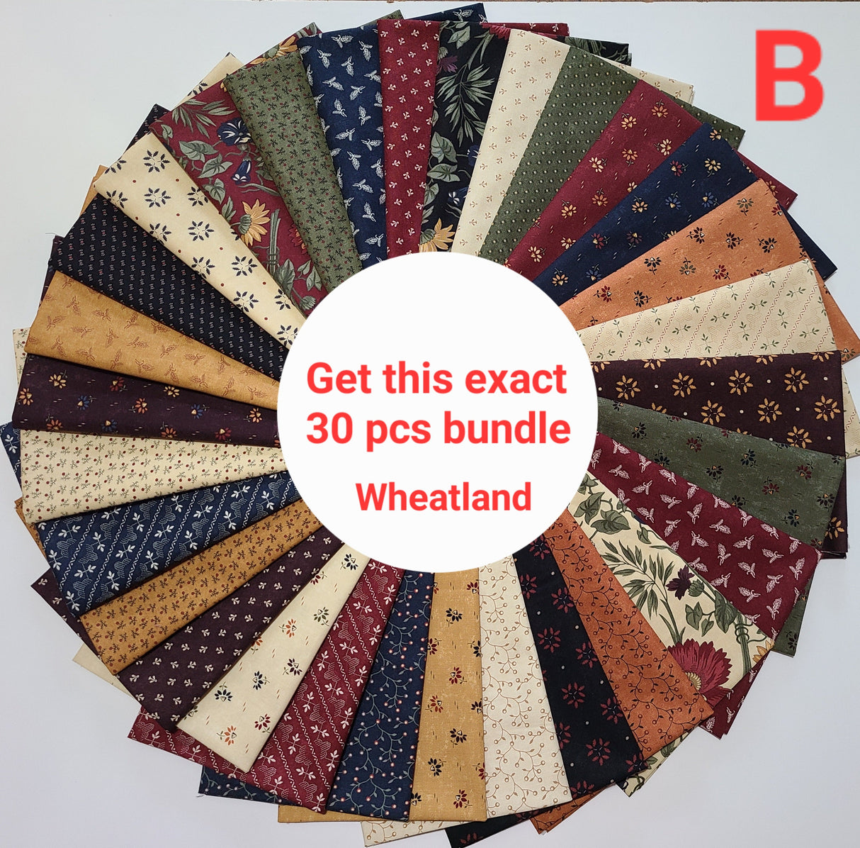 Fat Quarter Bundle Kansas Troubles by Moda Floral Quilting Cotton Pre-Cut