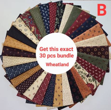 Fat Quarter Bundle Kansas Troubles by Moda Floral Quilting Cotton Pre-Cut