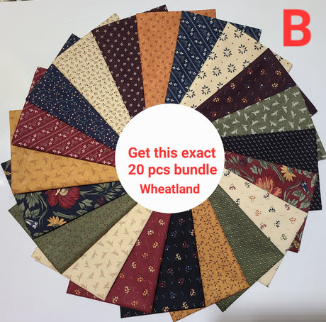 Fat Quarter Bundle Kansas Troubles by Moda Floral Quilting Cotton Pre-Cut