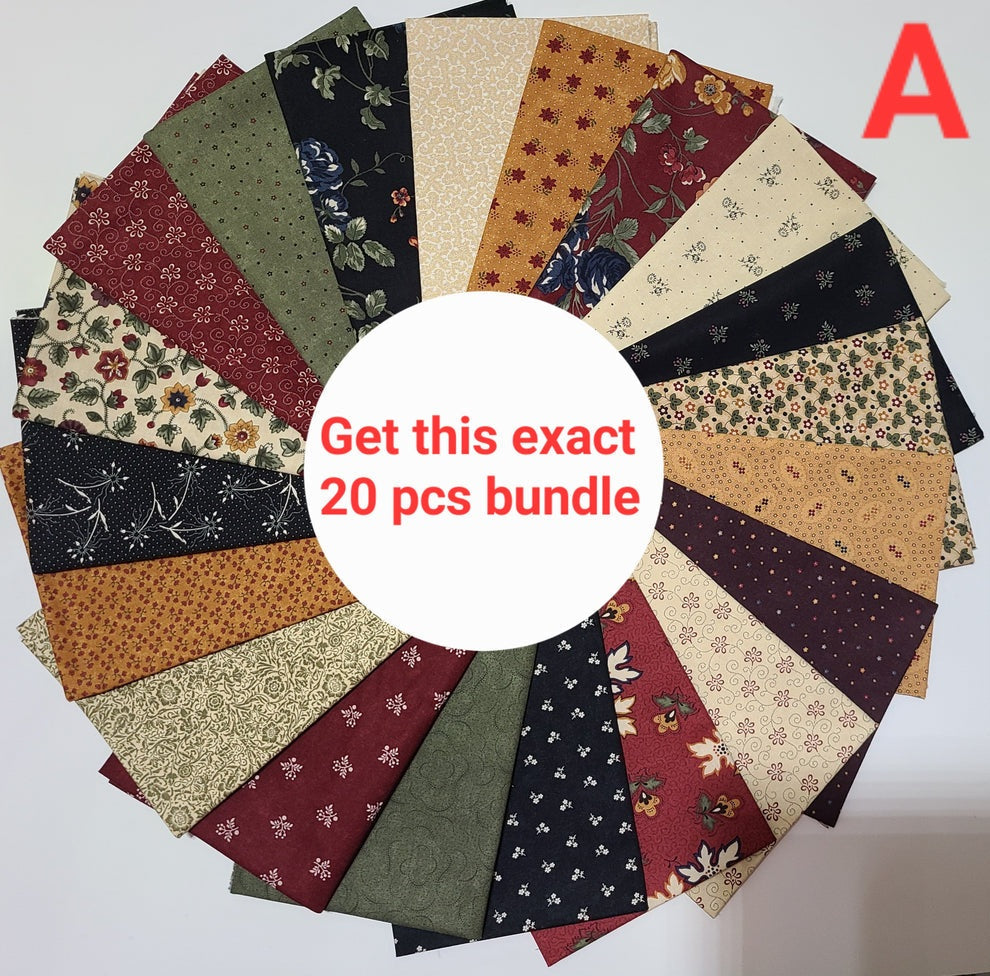 Fat Quarter Bundle Kansas Troubles by Moda Floral Quilting Cotton Pre-Cut