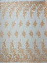 Rose Floral Beaded Lace Beaded Lace Fabric - Floral, 50" Width (1 Yard)