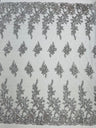 Rose Floral Beaded Lace Beaded Lace Fabric - Floral, 50" Width (1 Yard)