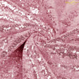 Rose Gold Sequin Fabric - Glitter Embroidery, Rose Gold, 1 Yard