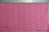 Polyester Cotton Eyelet Embroidery Fabric - Double Sided Border, 45" Wide, Multiple Colors (1 Yard)