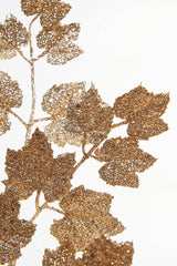 32” Rose Gold Glitter Leaf Stem