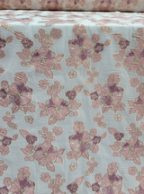 Brocade Jacquard Floral Organza in Mauve Dusty Rose