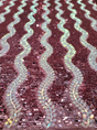 Sequin Stretch Velvet Dusty Rose