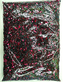 Big Bag Hot Fix Rhinestones Acrylic Fabric - Rose Red, Loose Rhinestones (1 Bag)
