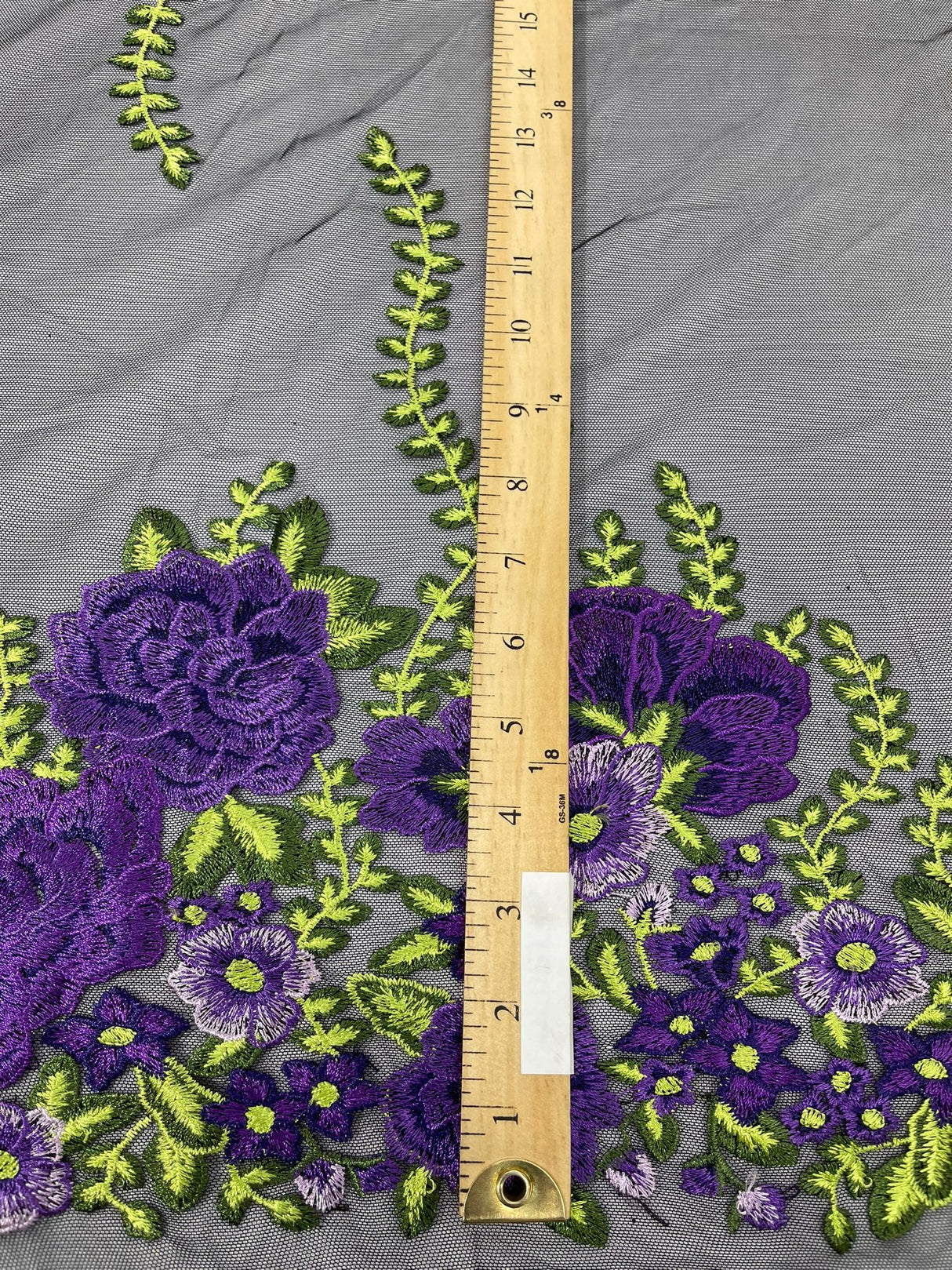 Roses Multi Color Floral Design Embroidered Mesh Lace Fabric - Multi Color Floral Pattern, 50" Width, 36" Length (1 Yard)