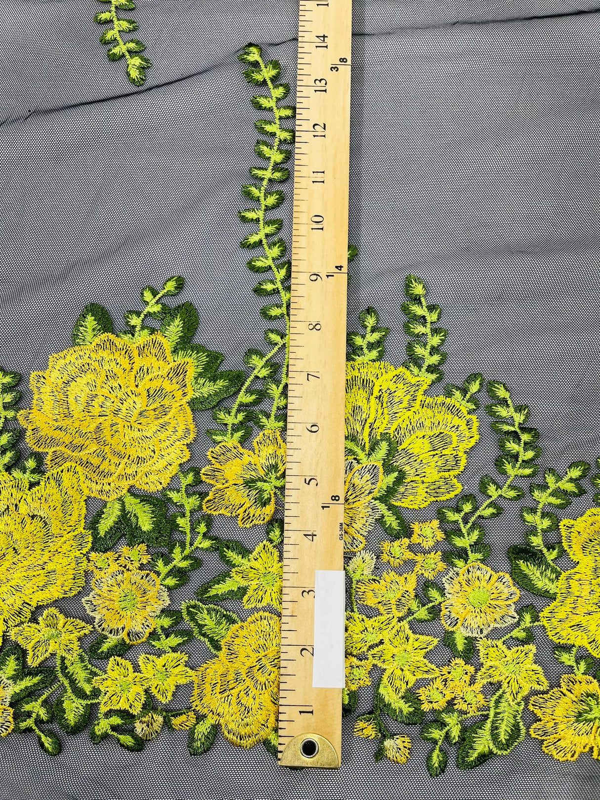 Roses Multi Color Floral Design Embroidered Mesh Lace Fabric - Multi Color Floral Pattern, 50" Width, 36" Length (1 Yard)