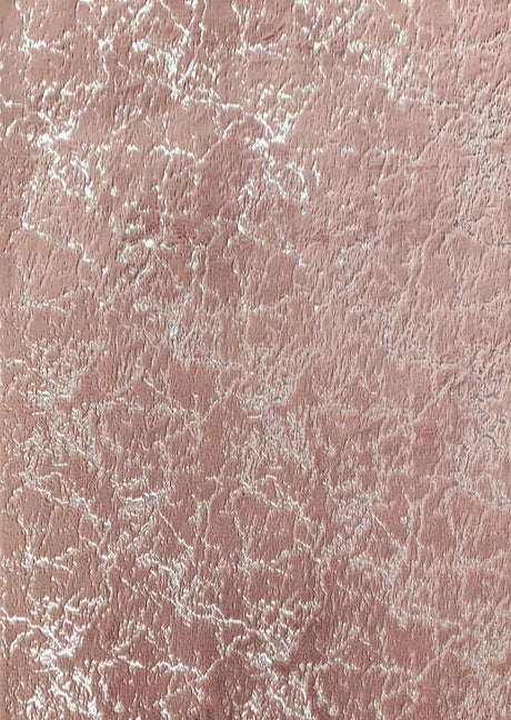 Rose Pink With Silver Metallic Shimmery Design Faux Rabbit Touch Rug - Faux Fur Rug, Rose Silver Scattered, 7'6" X 10'3" (1 Unit)
