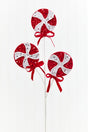 24" Sequin Peppermint Spray