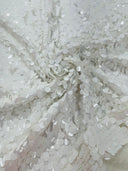 Round Sequin Polyester Fabric - Round Sequin, 54" Width (1 Yard)