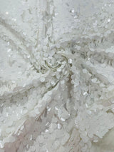 Round Sequin Polyester Fabric - Round Sequin, 54" Width (1 Yard)