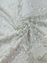 Round Sequin Polyester Fabric - Round Sequin, 54" Width (1 Yard)