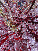Round Sequin Polyester Fabric - Round Sequin, 54" Width (1 Yard)