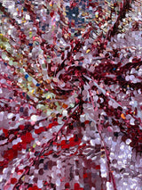 Round Sequin Polyester Fabric - Round Sequin, 54" Width (1 Yard)