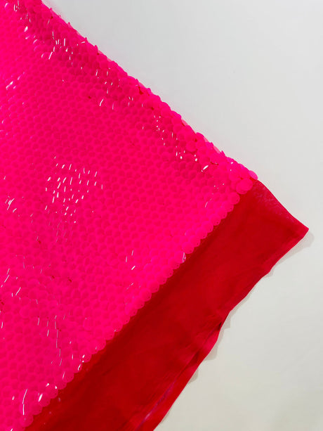 Round Sequin Polyester Fabric - Round Sequin, 54" Width (1 Yard)