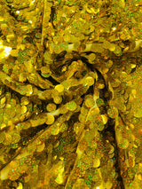 Round Sequin Polyester Fabric - Round Sequin, 54" Width (1 Yard)