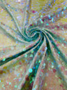 Round Sequin Polyester Fabric - Round Sequin, 54" Width (1 Yard)