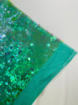 Round Sequin Polyester Fabric - Round Sequin, 54" Width (1 Yard)