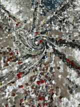 Round Sequin Polyester Fabric - Round Sequin, 54" Width (1 Yard)