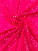 Round Sequin Polyester Fabric - Round Sequin, 54" Width (1 Yard)