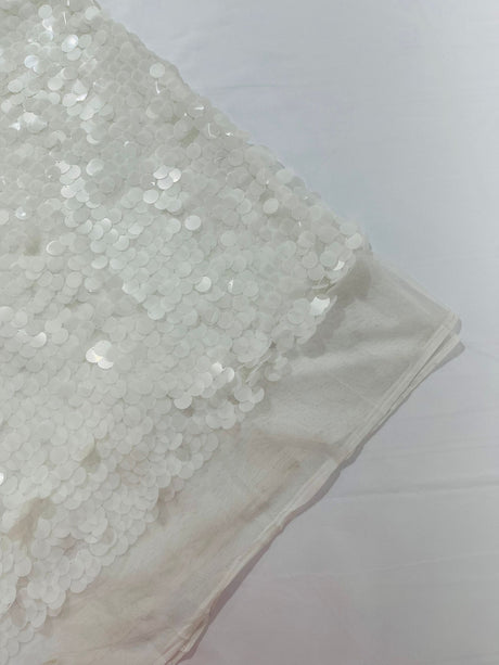 Round Sequin Polyester Fabric - Round Sequin, 54" Width (1 Yard)