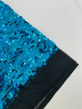 Round Sequin Polyester Fabric - Round Sequin, 54" Width (1 Yard)