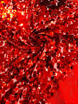 Round Sequin Polyester Fabric - Round Sequin, 54" Width (1 Yard)