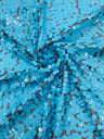 Round Sequin Polyester Fabric - Round Sequin, 54" Width (1 Yard)
