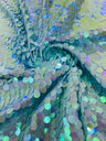 Round Sequin Polyester Fabric - Round Sequin, 54" Width (1 Yard)