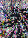Round Sequin Polyester Fabric - Round Sequin, 54" Width (1 Yard)