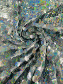 Round Sequin Polyester Fabric - Round Sequin, 54" Width (1 Yard)