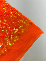 Round Sequin Polyester Fabric - Round Sequin, 54" Width (1 Yard)