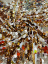 Round Sequin Polyester Fabric - Round Sequin, 54" Width (1 Yard)