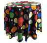 Round Tablecloth Satin Fabric - Multi Color Polka Dot, 51" Round (1 Piece)