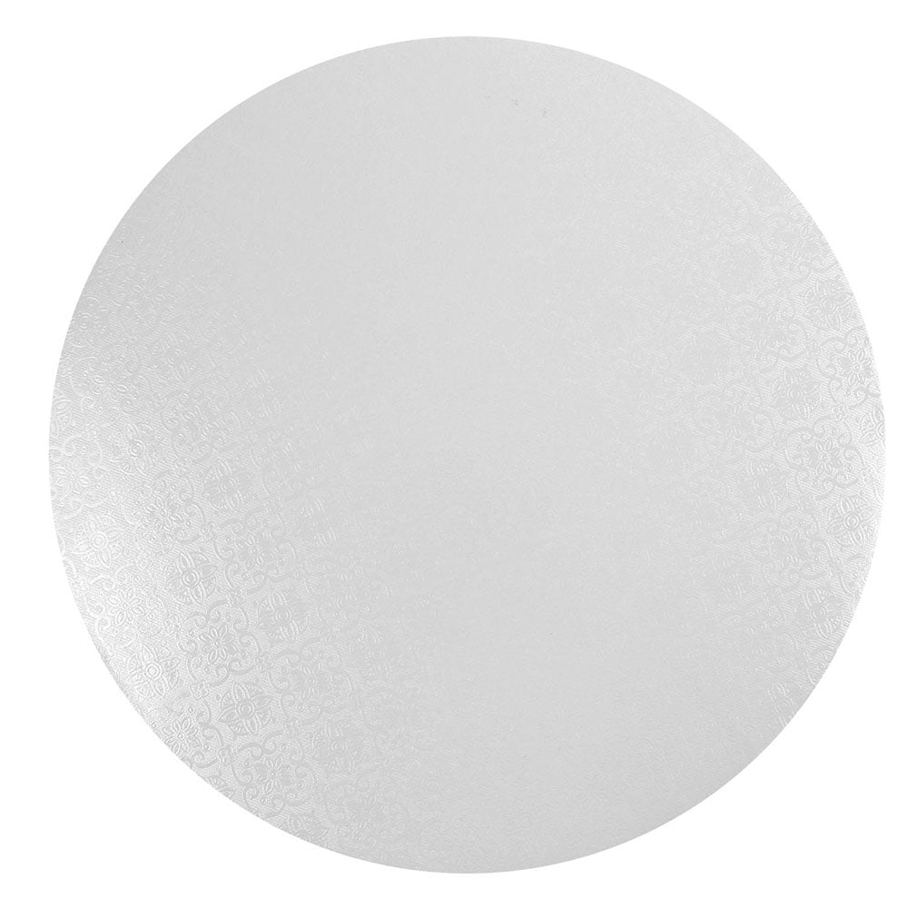 O'Creme Round White Cake Board, 10" x 1/4" High, Pack of 10