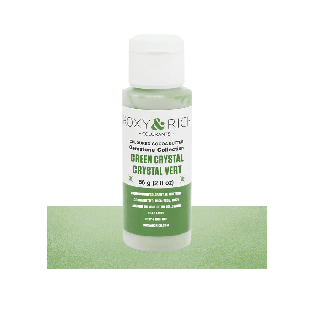 Roxy & Rich Green Crystal Gemstone Cocoa Butter, 2 oz.