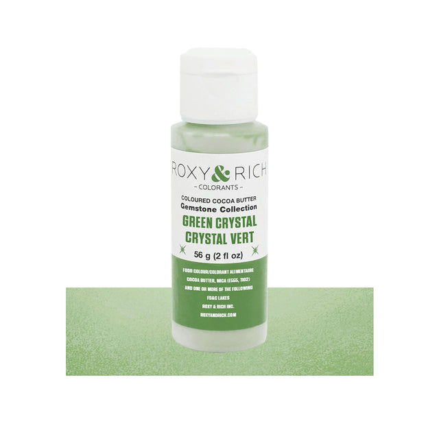 Roxy & Rich Green Crystal Gemstone Cocoa Butter, 2 oz.