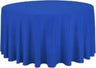 120 Inch Round White Premium Polyester Tablecloth for Wedding Banquet or Restaurant Use
