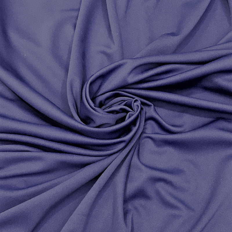 Scuba Polyester Fabric - Navy Blue, 59"-60" Width