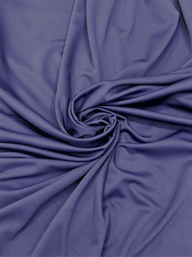 Scuba Polyester Fabric - Navy Blue, 59"-60" Width