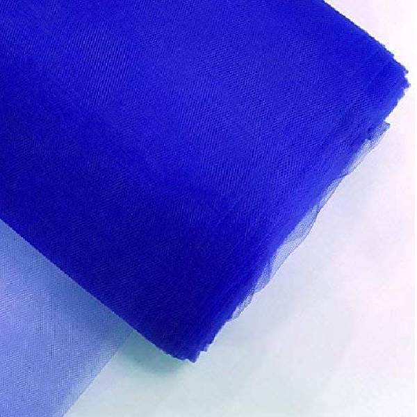 Tulle Bolt Polyester Fabric - Soft Sheer Solid, Baby Blue, 108" Width, 50 Yards