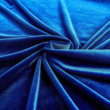 1 Yard Stretch Velvet Fabric Soft Silky 4 Way Stretch for Apparel Costumes 58/60 Inch Width