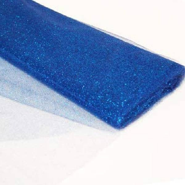 Tulle Glitter Fabric - 100 Percent Polyester Tulle Fabric - Aqua, Glitter Mesh, 54" Width (10 Yards)