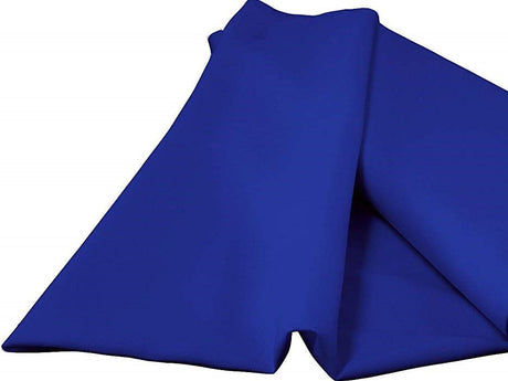 Royal Blue Polyester Poplin Fabric - Royal Blue, 58" Width (1 Yard)